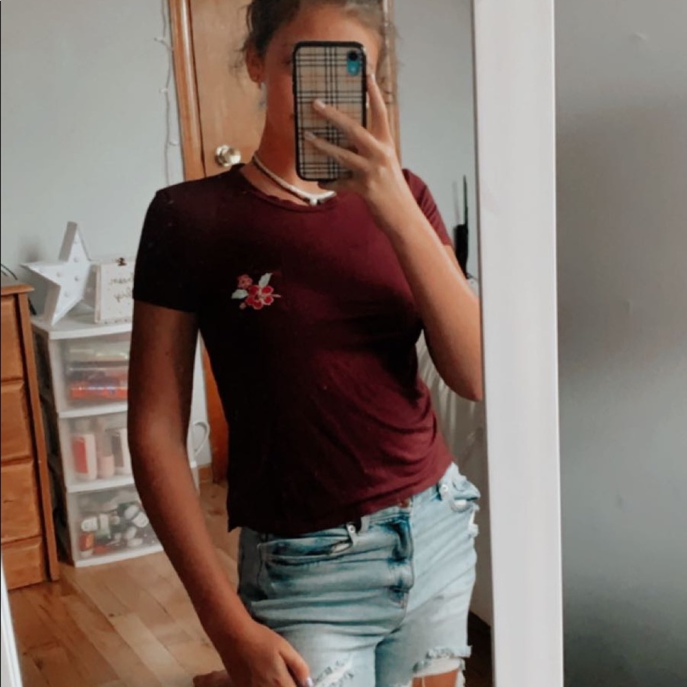 Aeropastale Seriously Soft Embroidered Pocket Tee